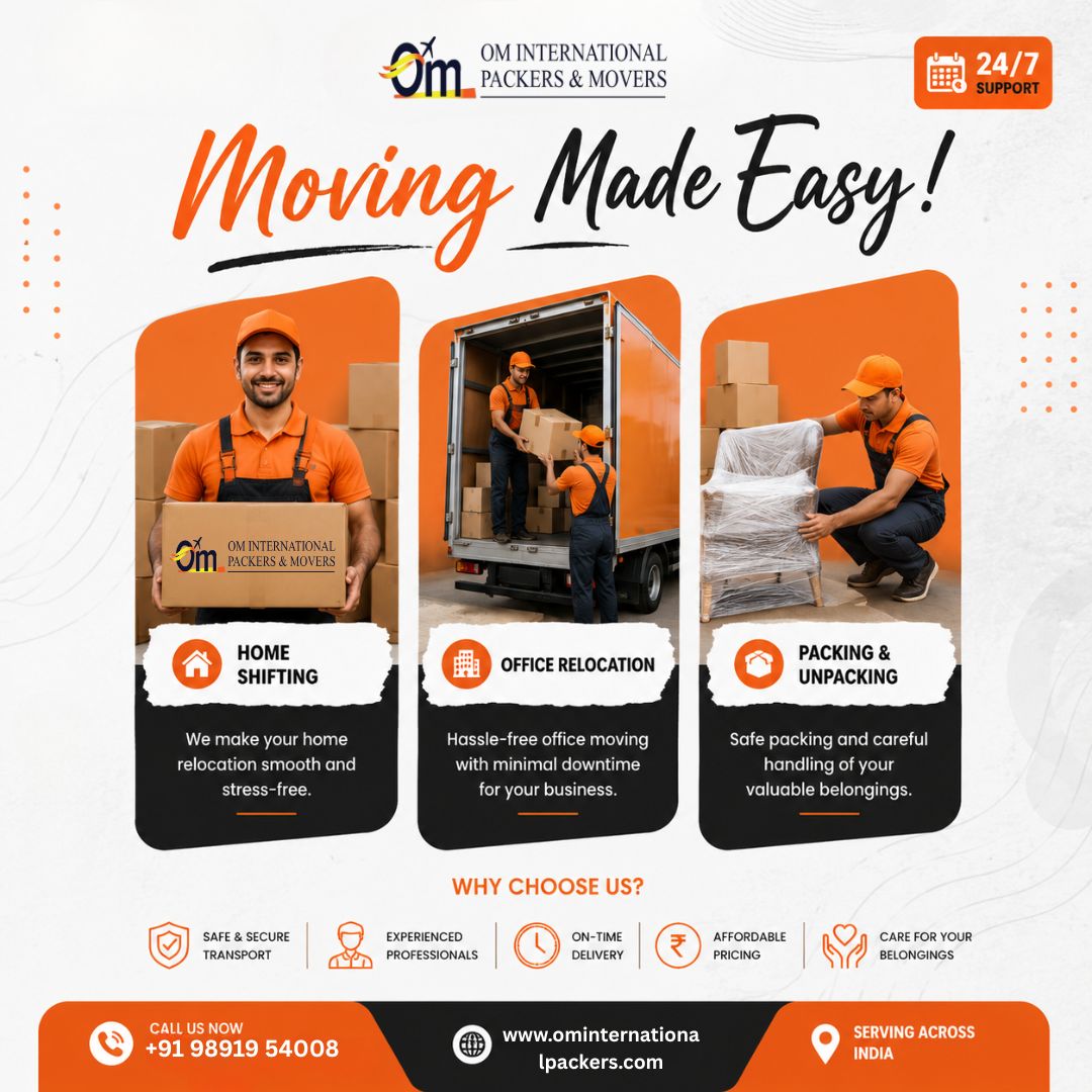 Packers and Movers Delhi | Om International Packers and Movers